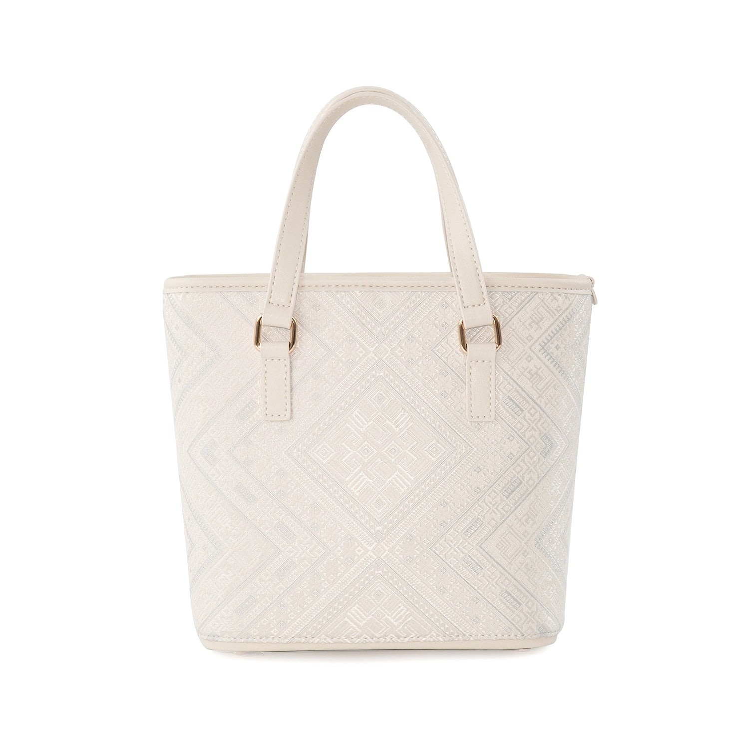 Women's Ivory White Zhuang Brocade Tote Bag - main image 1