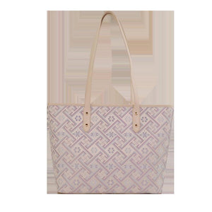 Women's Silver Purple Zhuang Brocade Tote Bag - main image 1