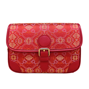 Women's Gold Zhuang Brocade Baguette Bag - fallback image 3