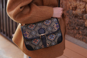 Women's Zhuang Brocade Baguette Bag - model image 7