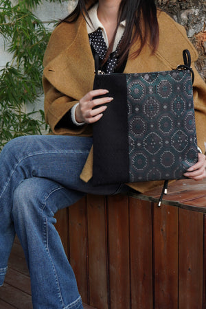 Women's Zhuang Brocade Shoulder Bag - model image 6