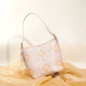 Multicolor brocade bucket bag main view