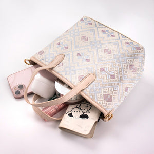 Multicolor brocade crossbody bag view 04