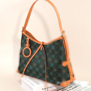 Multicolor brocade shoulder bag view 03