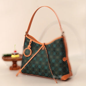 Multicolor brocade shoulder bag view 05