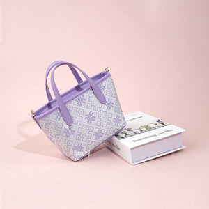 Multicolor brocade tote bag view 04