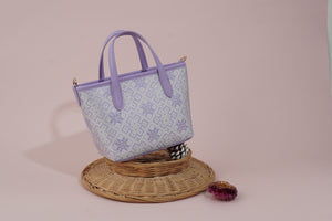 Multicolor brocade tote bag view 08
