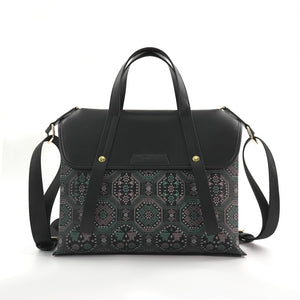 Multicolor brocade travel bag main view