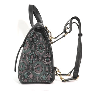 Multicolor brocade travel bag view 05