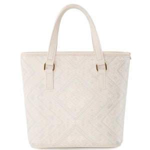 Women's Ivory White Zhuang Brocade Tote Bag - main_image image 2