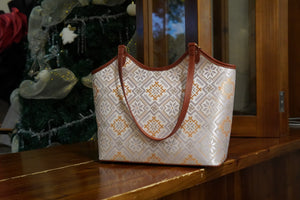 Women's Zhuang Brocade Shoulder Bag - model image 8