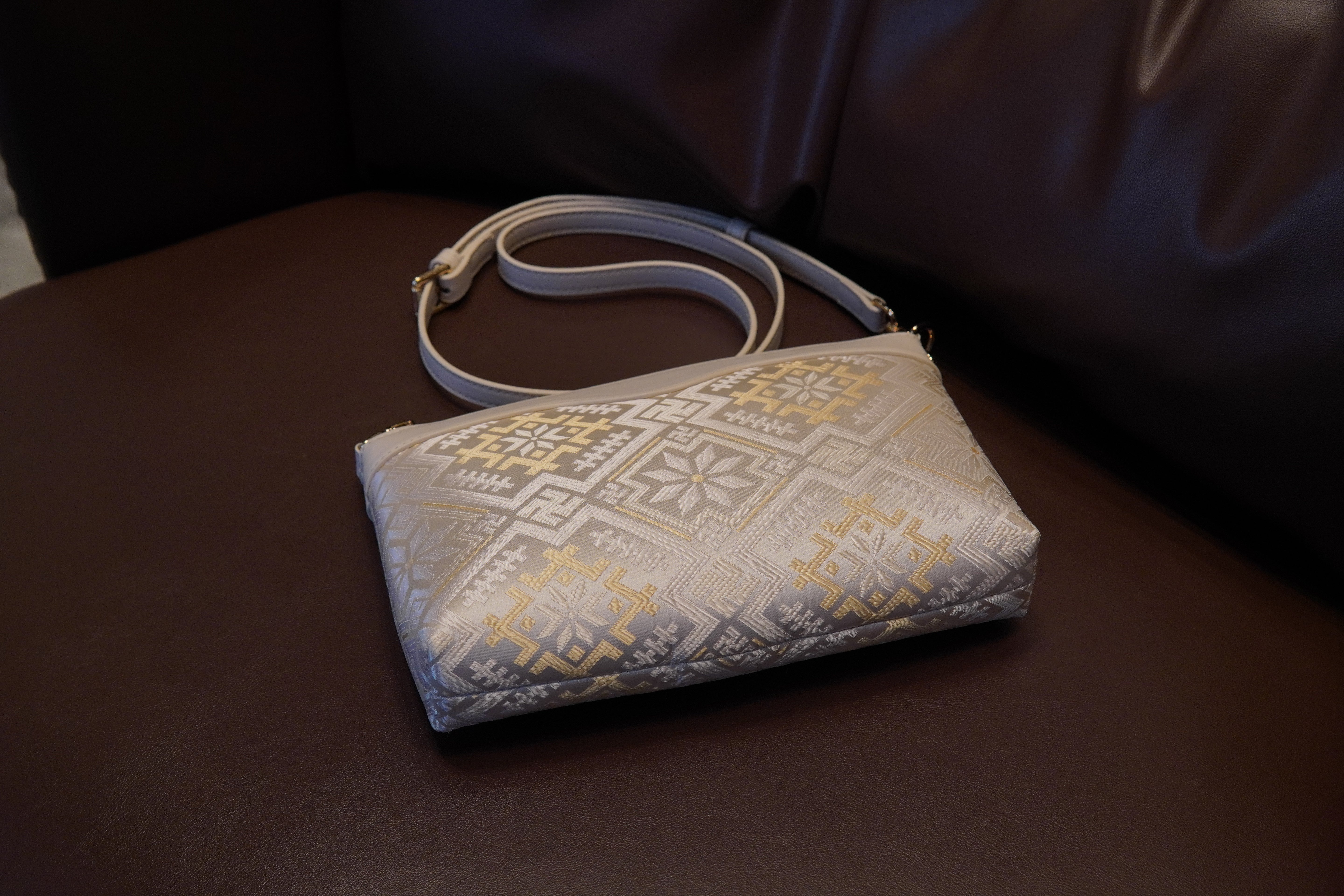 Women's Zhuang Brocade Crossbody Bag - model image 7