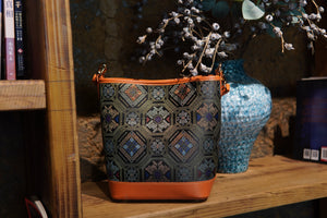 Women's Zhuang Brocade Bucket Bag - lifestyle image 8