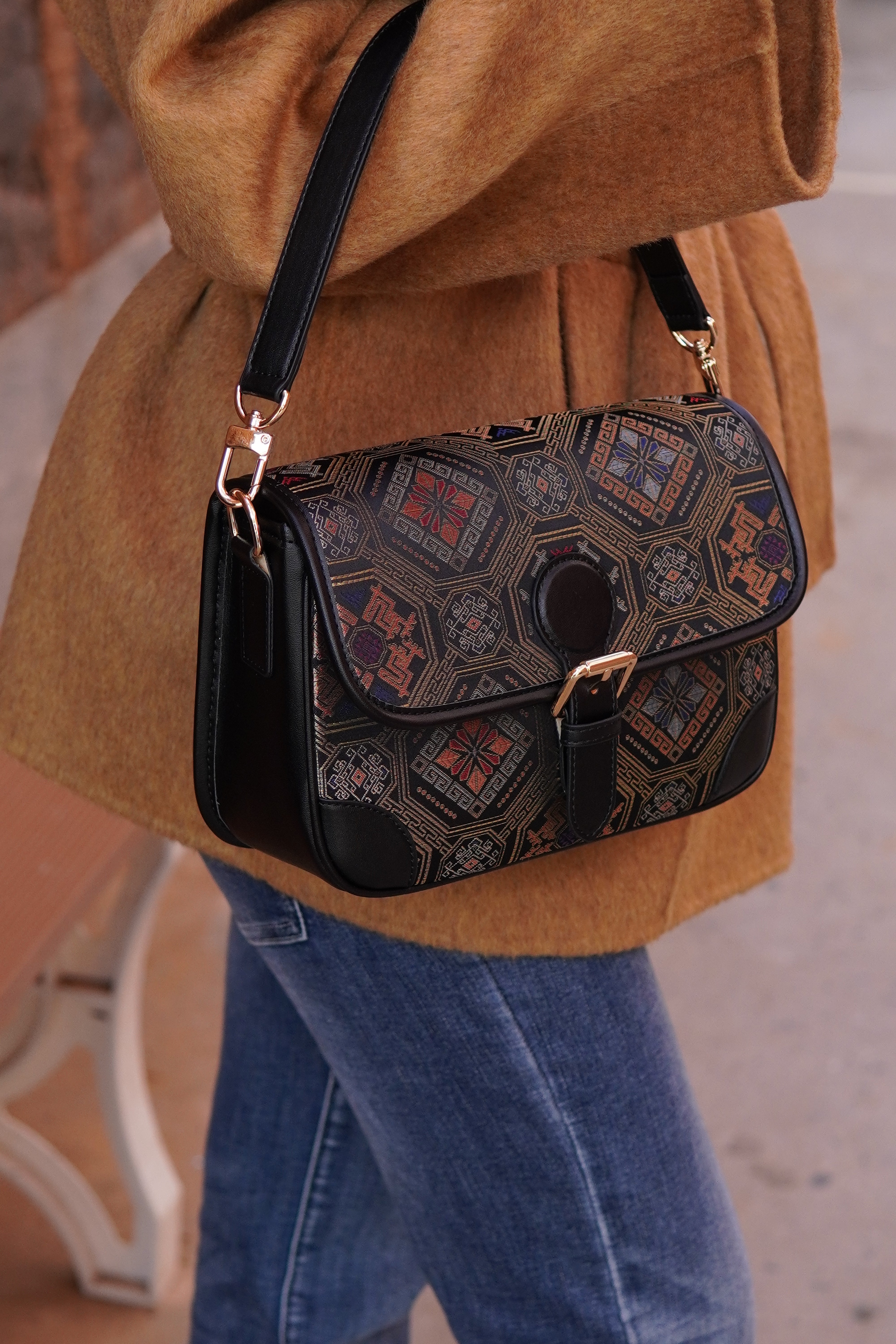 Women's Zhuang Brocade Baguette Bag - main image 1