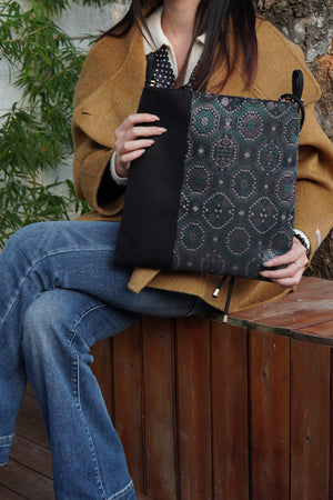 Women's Zhuang Brocade Shoulder Bag - model image 5