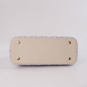 Small silver purple Zhuang brocade companion pouch