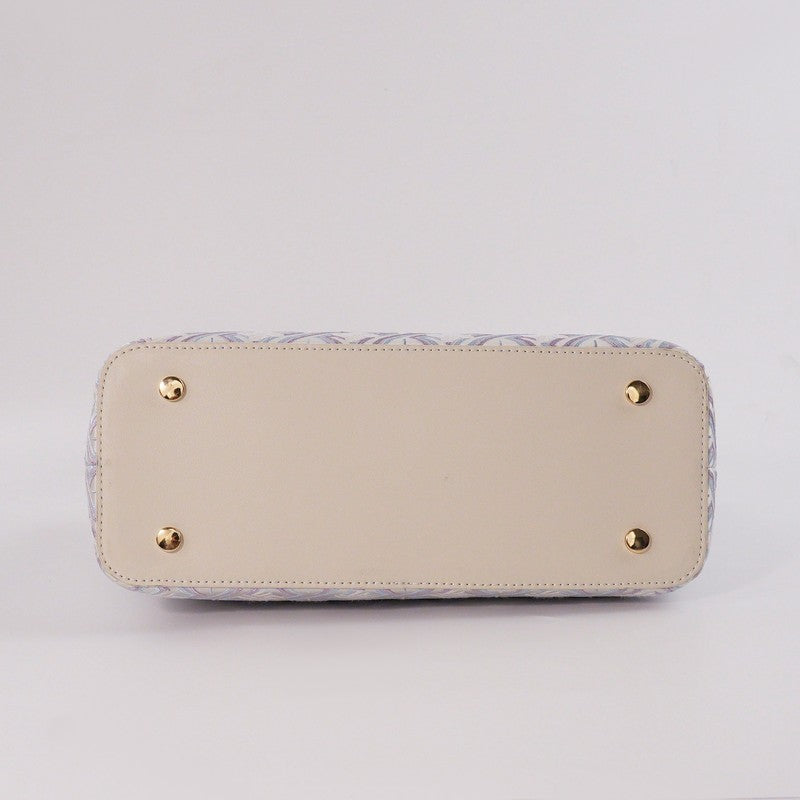 Small silver purple Zhuang brocade companion pouch