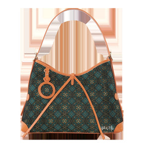 Multicolor brocade shoulder bag main view