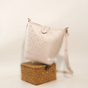 Multicolor brocade shoulder bag view 03