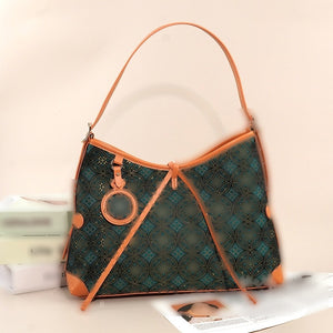 Multicolor brocade shoulder bag view 04
