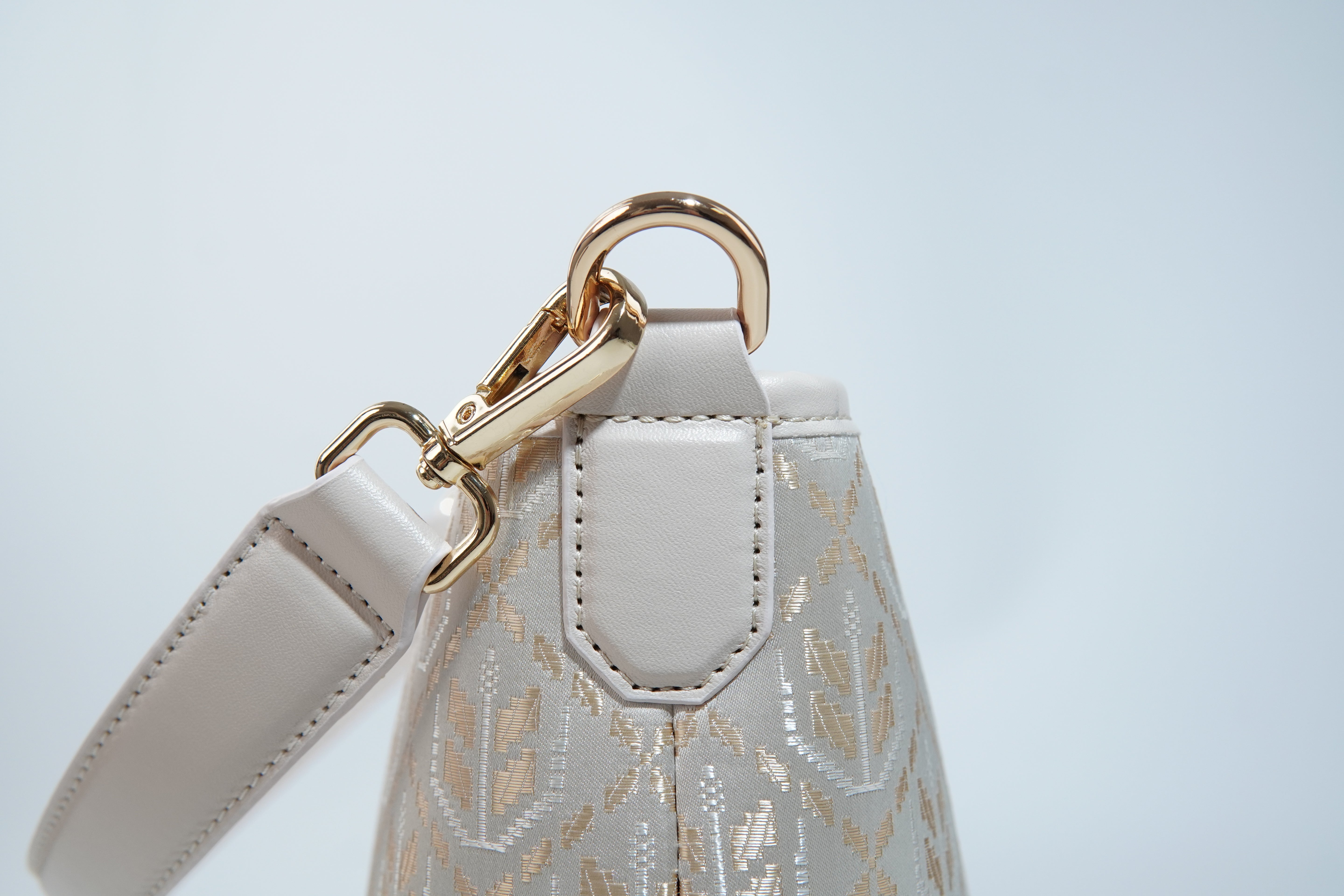 Multicolor brocade shoulder bag view 10