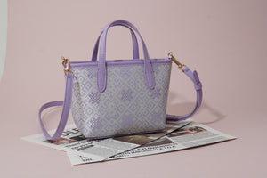 Multicolor brocade tote bag in lifestyle scene