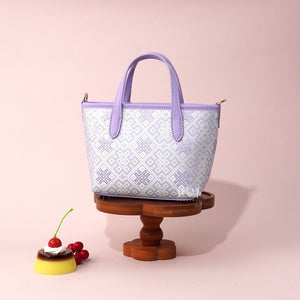 Multicolor brocade tote bag view 03