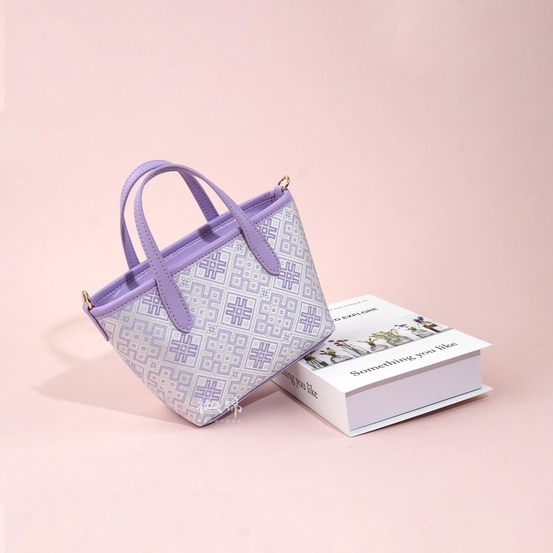 Multicolor brocade tote bag view 04