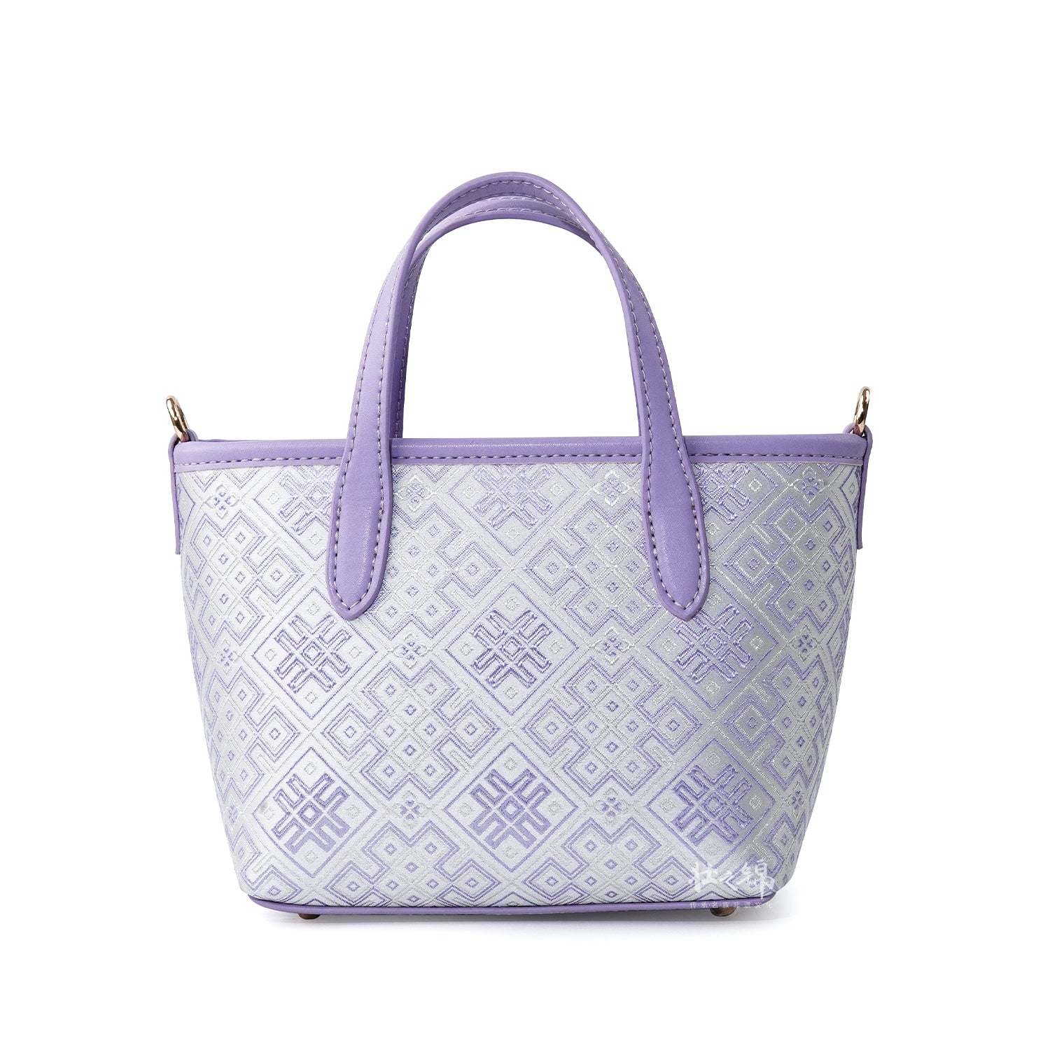 Multicolor brocade tote bag view 05