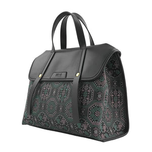Multicolor brocade travel bag view 10
