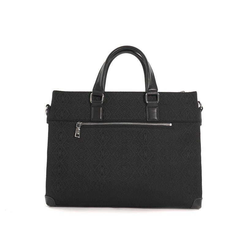 Reddish Brown brocade briefcase view 05